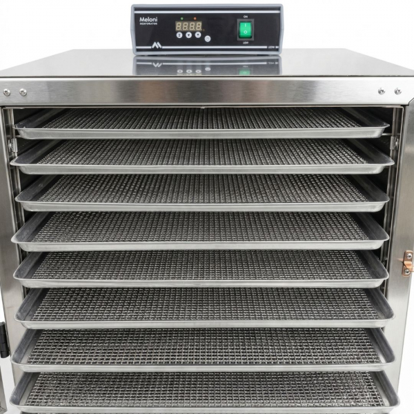 A Meloni oferece o Desidratador de Alimentos Meloni MD1, equipamento compacto e eficiente para desidratação de alimentos, proporcionando secagem uniforme, conservação e excelente desempenho produtivo.